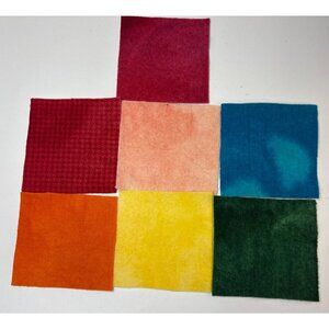 Wool Squares Rug Hooking & Applique 4 1/4" Multi-Color Set Rug Hooking